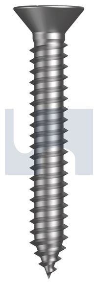 SCREW STS CSK SQ DRV ZINC 6G X 1 1/4 (31MM)